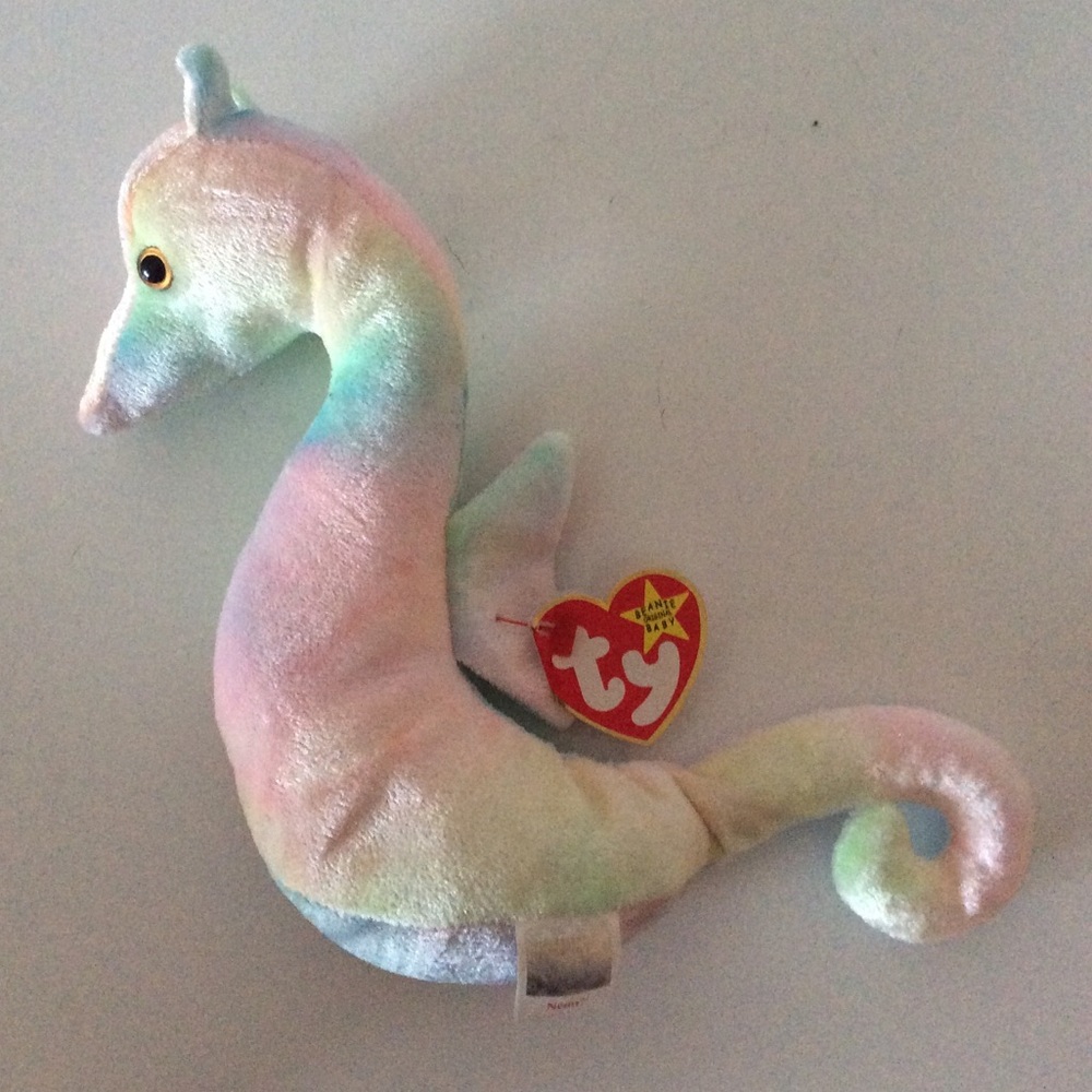 Ty Beanie Neon the Ty-Dyed Seahorse